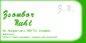 zsombor muhl business card